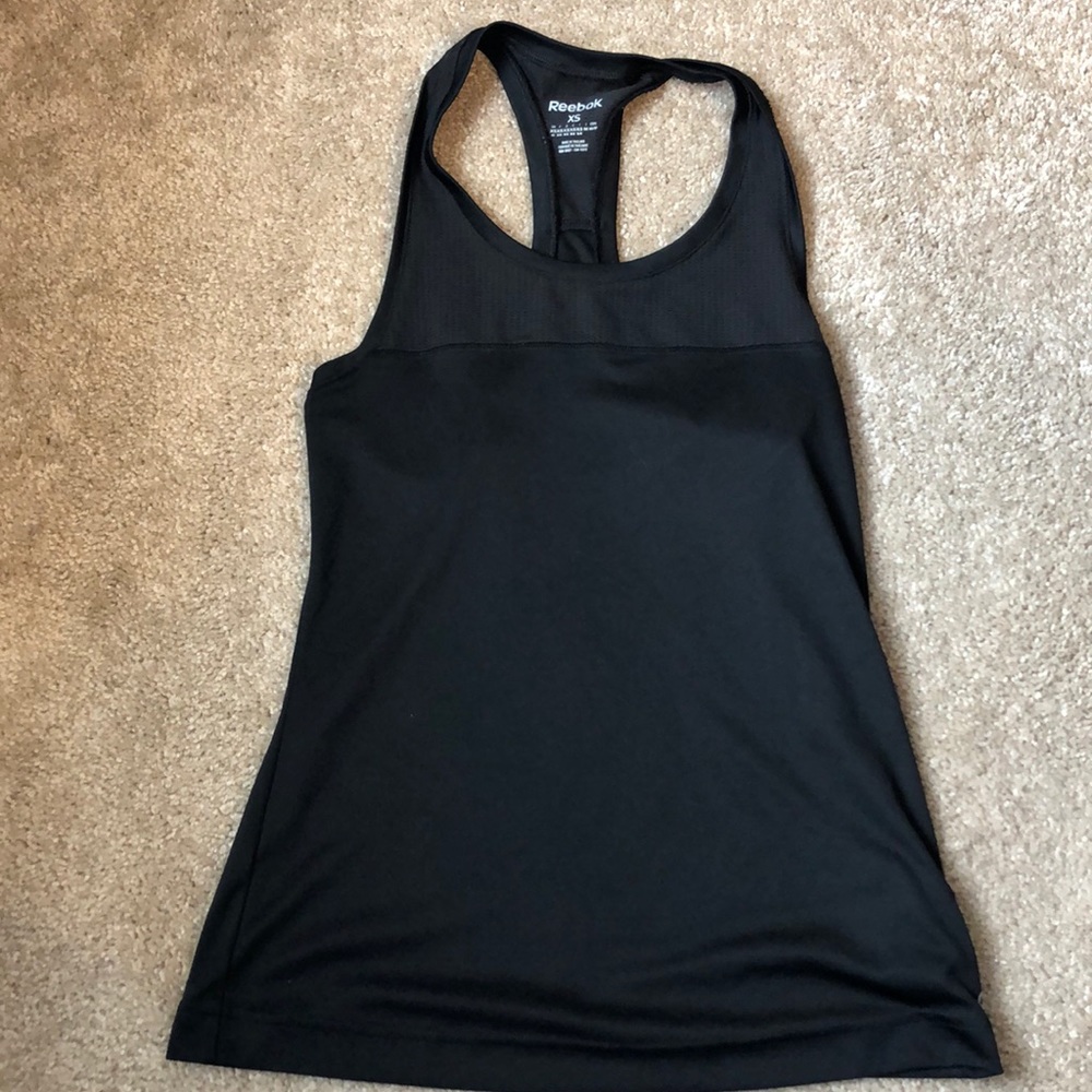 Black Reebok work out tank